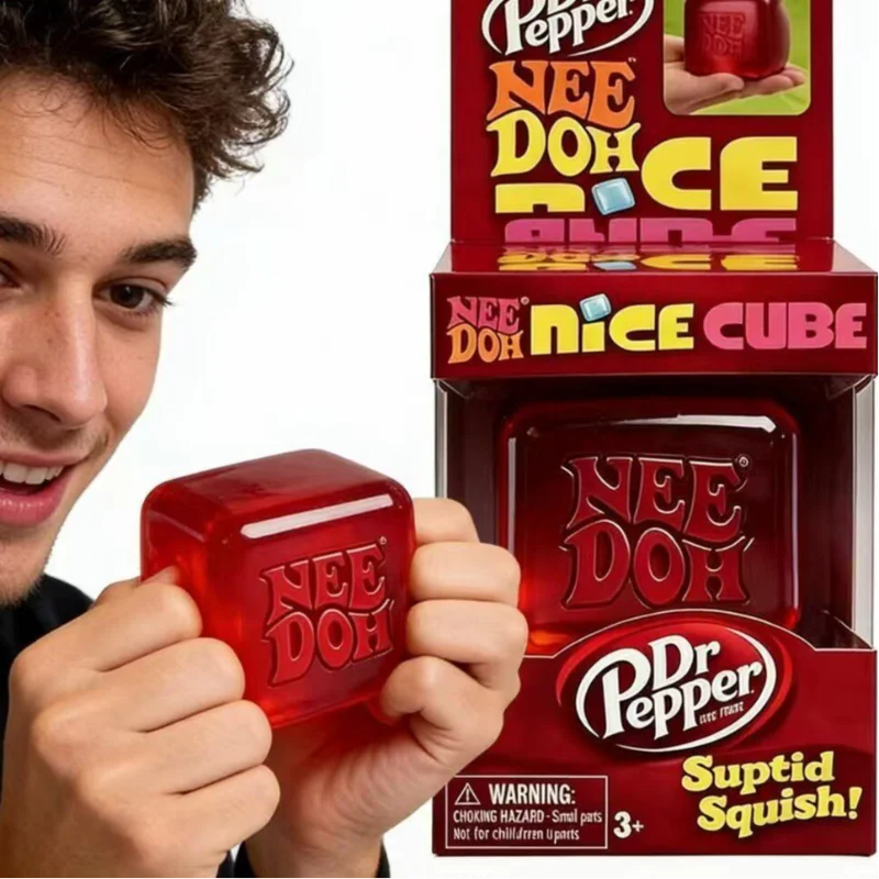 Needoh Nice Cube Squishy ORANGE, BLUE, GREEN & RED