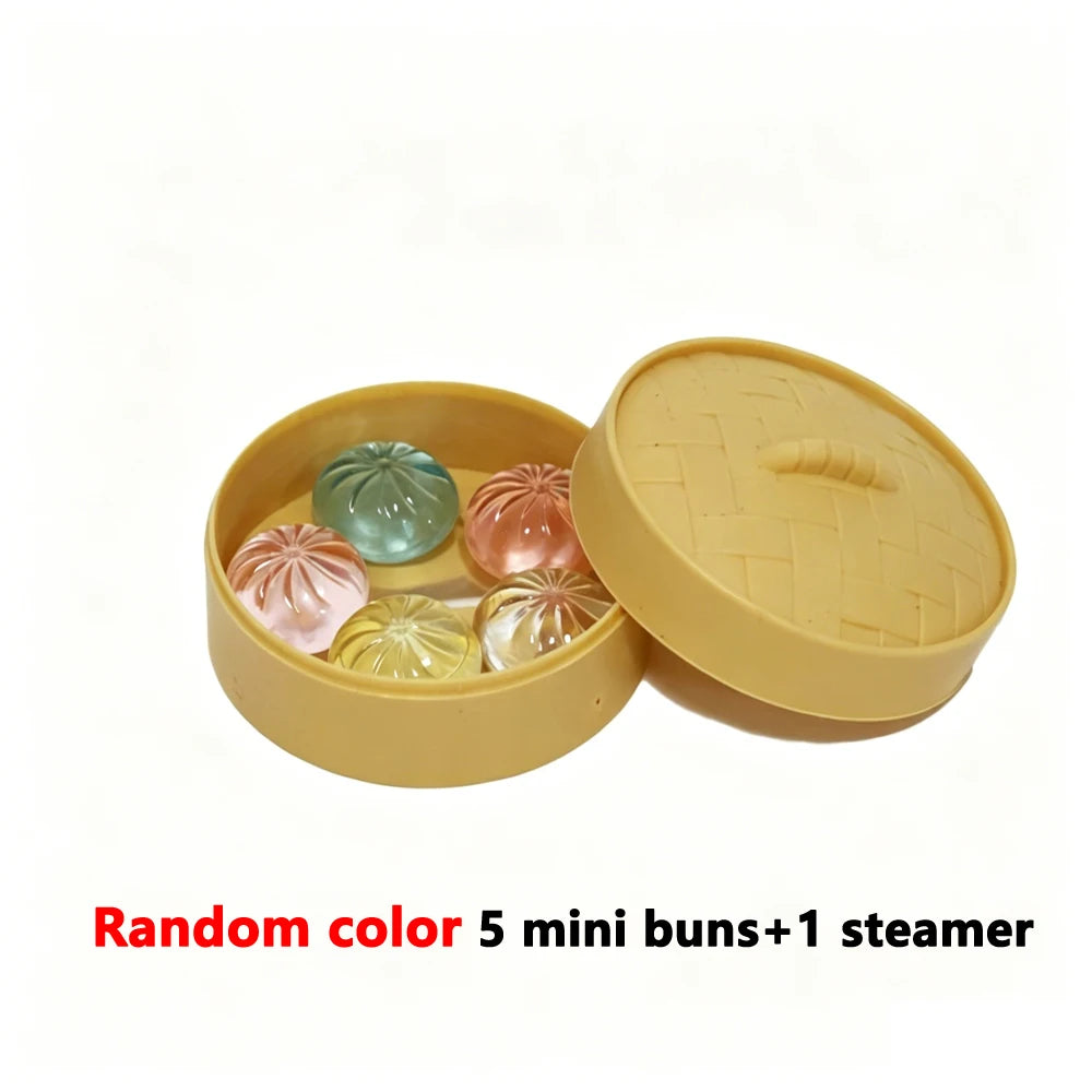 5Pcs Mini Dumplings With Steamer Bun