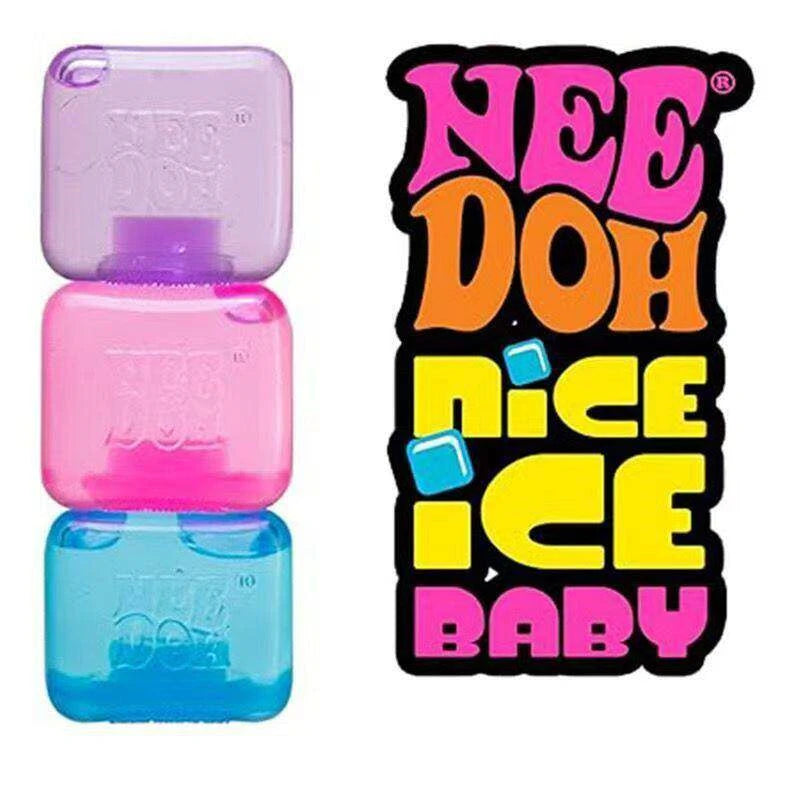 NeeDoh Nice Cube Squishy BLUE, PURPLE & PINK